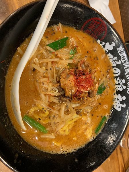 「味噌ラーメン大盛」@蔵出し熟成らーめん 味噌の鶏神 刈谷店の写真