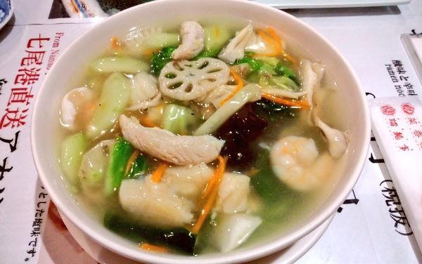 「のどぐろ入り海鮮ヒスイラーメン」@菜香樓 金沢百番街店の写真