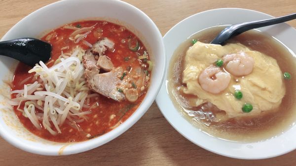 「担々麺と天津飯セット」@四川料理 龍一番 一色新町店の写真