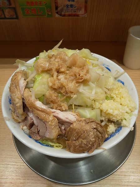「ラーメン並 豚２枚」@ジャンクガレッジ ふじみ野駅前店の写真