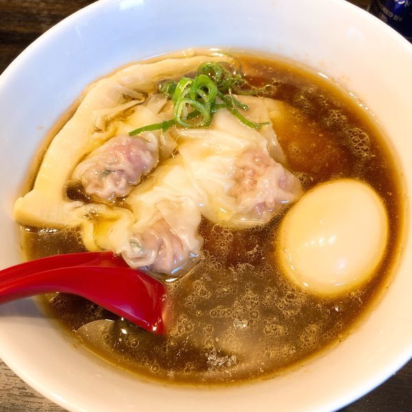 「味玉ワンタン麺 ¥950」@麺屋かなでの写真