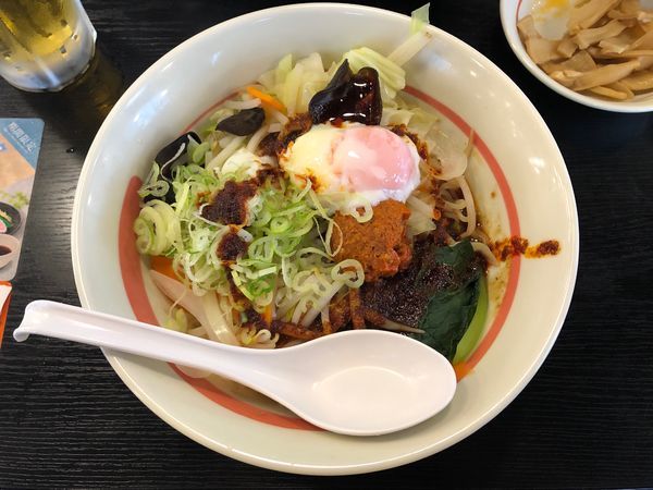 「台湾野菜まぜめん（辛シビ）」@幸楽苑 万博記念公園店の写真