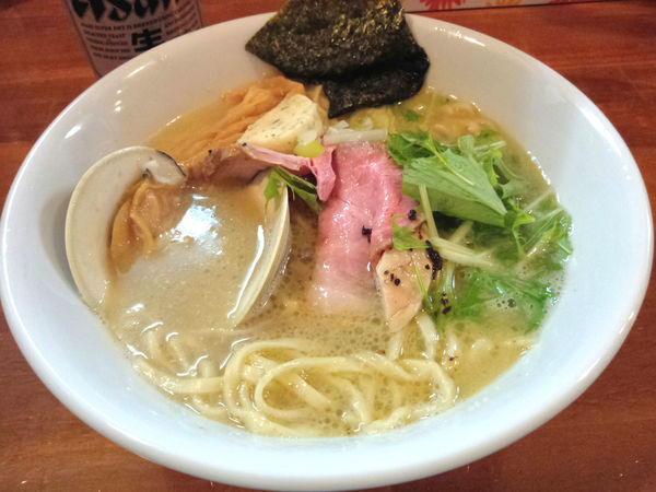 「【限定】ホンビノス貝のラーメン ￥700」@自家製麺ラーメンKの写真