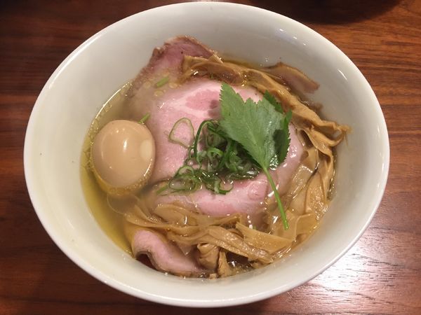 「全部のせ京鴨出汁そば（塩）」@Handicraft Worksの写真