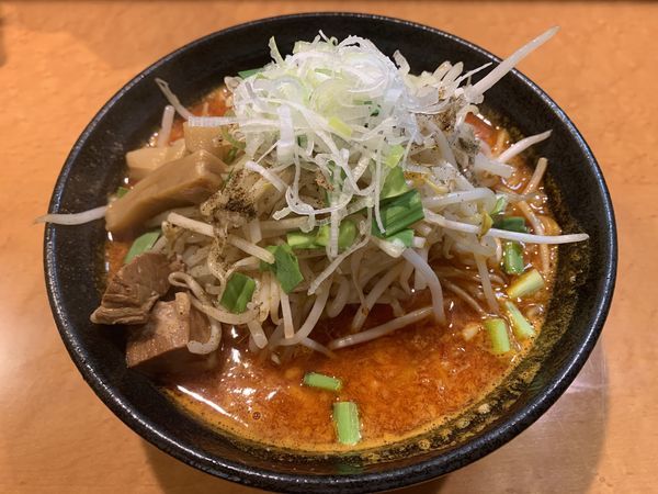 「ラーメン炎+モヤシ増し ９５０円」@みそ街道   炎～en～ 千葉みゆき通り店の写真