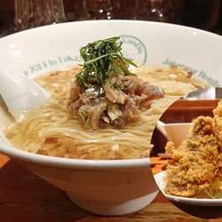 アジフライ定食（ミニ冷静鯵のなめろうかけラーメン付き）