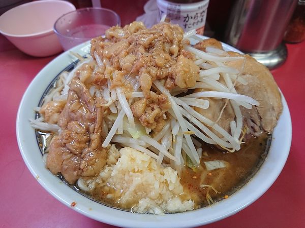 「つけ味 小豚ＹＮＡ」@ラーメン二郎 桜台駅前店の写真