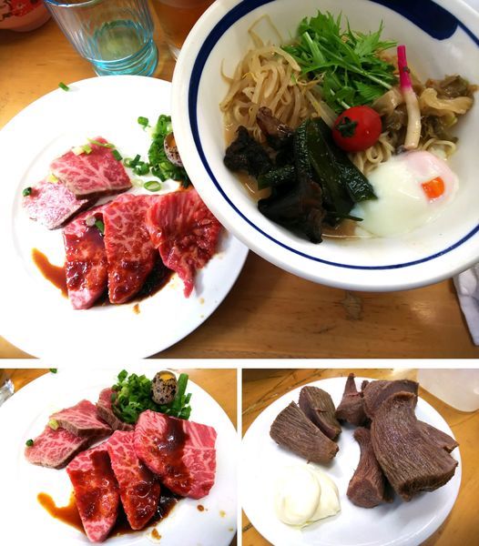 「【限定】胡麻タレ冷し②和牛冷し中華S和牛叩き＋霜肉3000円」@MENYA 食い味の道有楽の写真