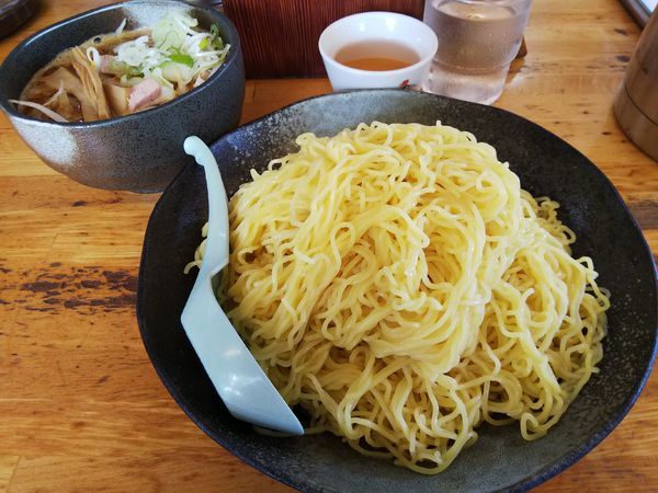 「【限定】つけ麺　（麺特盛り（４００ｇ）：同価格）」@ハルピンラーメン 本店の写真