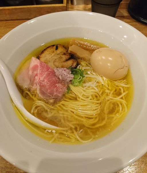 「味玉塩らぁめん 海老出汁仕様」@麺処 青野の写真