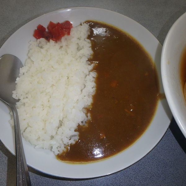 「カレーセット(900円)、タマネギ多め(+50円)」@でんでんの写真