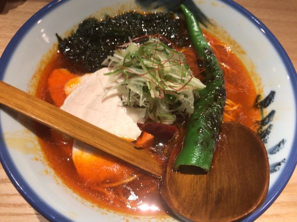 「辛紅らーめん980円+辛さ5丁目50円」@AFURI辛紅 kara kurenaiの写真