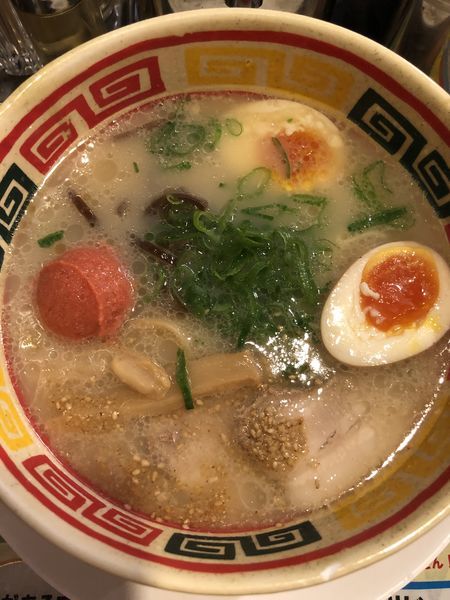 「じゃんがらラーメン 明太子&味玉」@九州じゃんがら 銀座店の写真