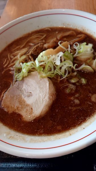 「濃厚魚介豚骨ラーメン大盛り」@GANJA RAMENの写真