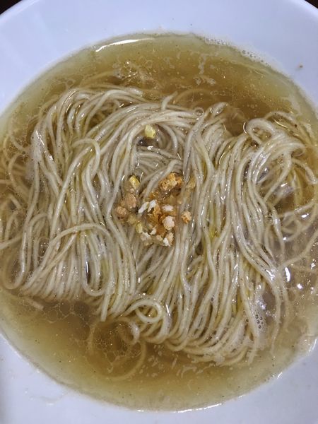 「かけ中華 塩 ライ麦麺変更」@中華そば うお青の写真