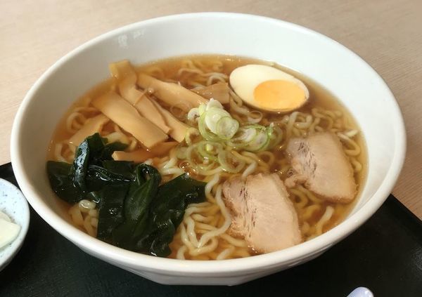 「会津ラーメン 醤油（580円）」@道の駅 しもごう  レストラン三倉の写真