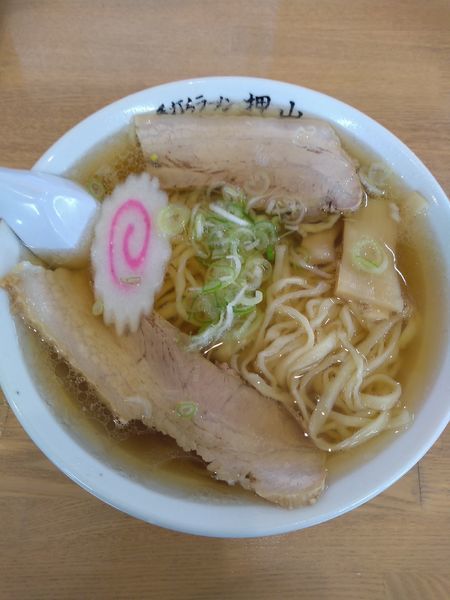 「ラーメン  650円 餃子3個 270円」@佐野青竹手打ちラーメン 押山の写真