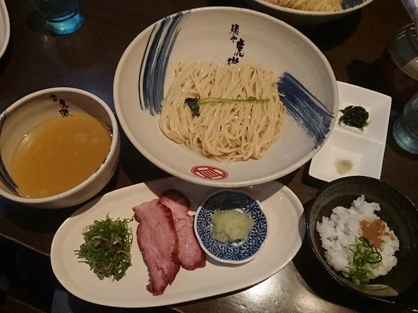 「【限定】薬涼 潮つけそば（〆の冷や飯付き）」@麺や 虎徹の写真