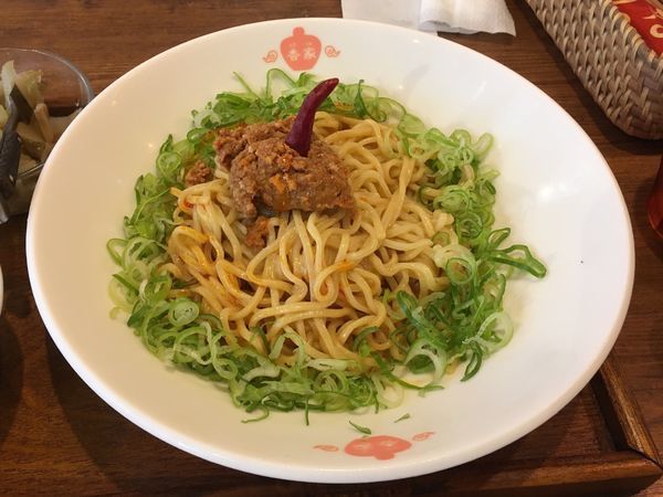 「冷やし麺 日式・汁なし担々麺＋ライス」@香家 三田店の写真
