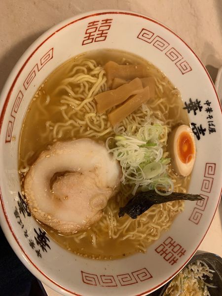 「白醤油ラーメン大盛+ミニしらす丼」@中華そば屋 華壱の写真