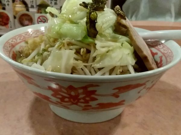 「醤油キャベふじ麺(中盛・250g)790円→500円」@特級豚骨 中華そば湊生の写真