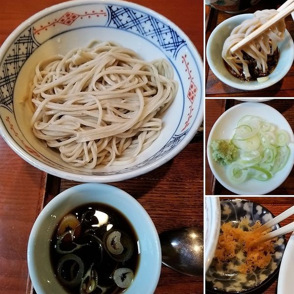 「冷そば(＆カレーライス) セット　800円」@おそば 小倉庵の写真