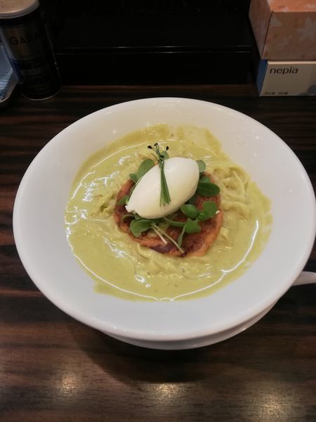 「限定ポタージュサンジェルマンとグラスデュバリ　900円」@稲荷屋の写真