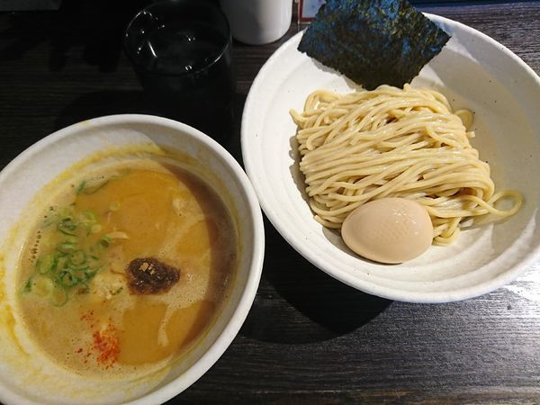 「つけそば+味玉(880円)」@鶏そば 雫一 大袋店の写真