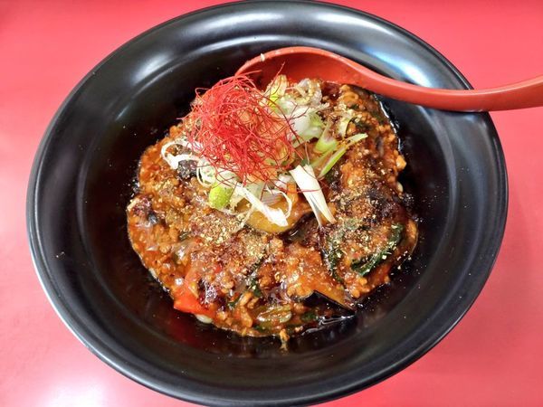 「期間限定 麻婆茄子の油そば」@和風らーめん はるやの写真