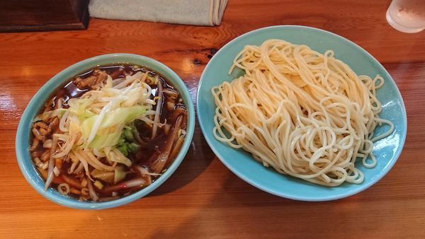 「特つけそば（並） 800円 + チャーシュー丼ミニ 300円」@つけそば 麺吉の写真