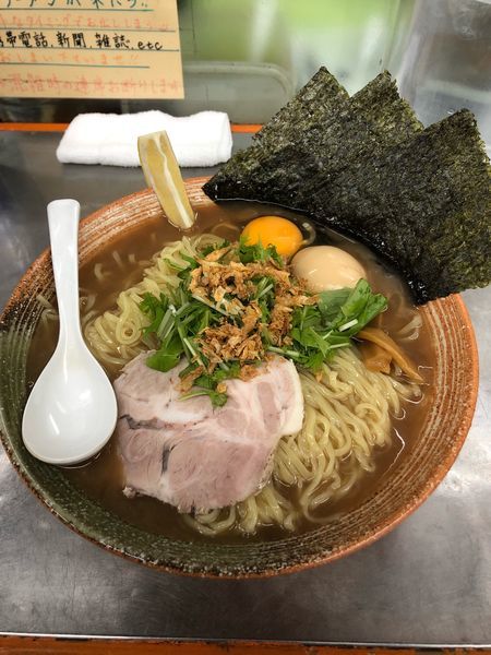 「赤えび出汁の冷やしまぜそば大盛り」@覆麺 智の写真