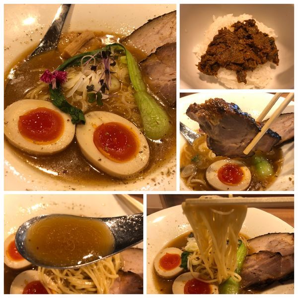 「のどぐろと宇和島産真鯛ラーメン煮玉子入り 1000円 ＋ 辛」@Niiの写真