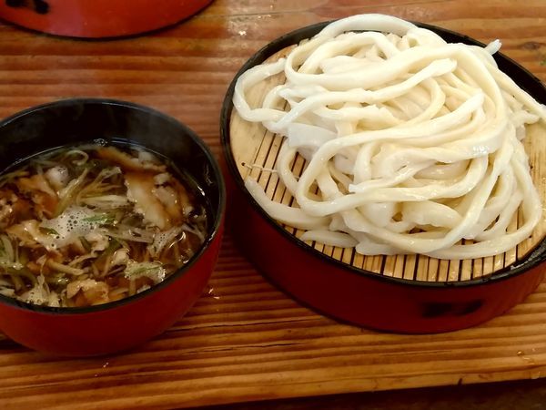 「肉ネギつけめんうどん(並盛)648円」@田舎っぺ 熊谷 久保島店の写真