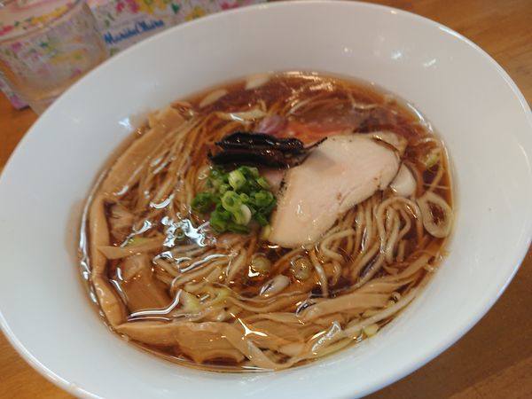 「限定 ポルチーニ香る醤油そば 800円、和え玉200円」@麺屋 謝の写真