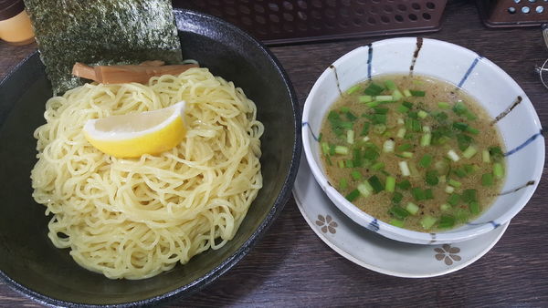 「塩つけ麺大盛」@濃厚鶏らーめん 武者道の写真