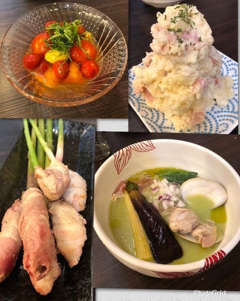 「限定・はまぐりと緑野菜のすり流し麺」@麺処 あす花の写真