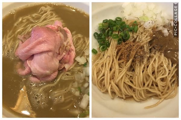 「【限定】濃厚烏賊ワタそば＋牡蠣の和え玉」@灰汁中華 丿貫 福富町本店の写真