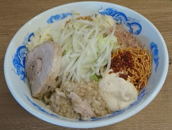 「まぜそば（玉子なし）」@ジャンクガレッジ しらこばと公園前店の写真