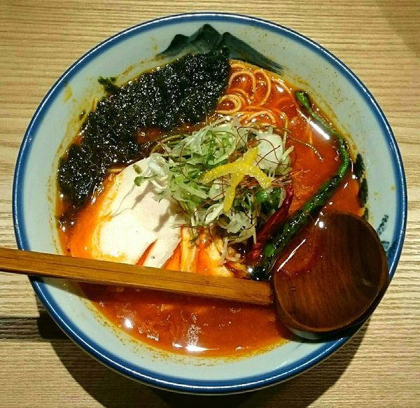 「柚子辛紅らーめん(三丁目 細麺)」@AFURI辛紅 kara kurenaiの写真