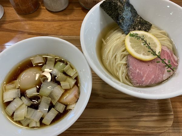 「味玉昆布水醤油つけ麺」@アメノオトの写真