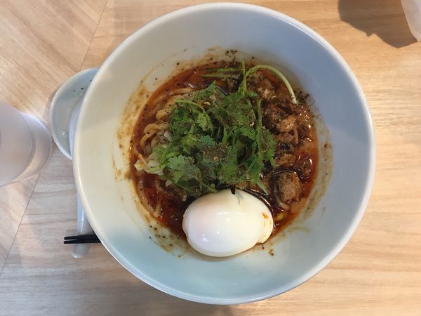 「どろ坦々・水戸黄門＋煮玉子1,000円」@馬鹿殿の写真