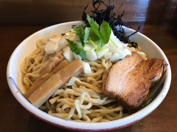 「【限定】冷やし煮干しそば 特盛  850円」@ラーメン みなもと屋の写真
