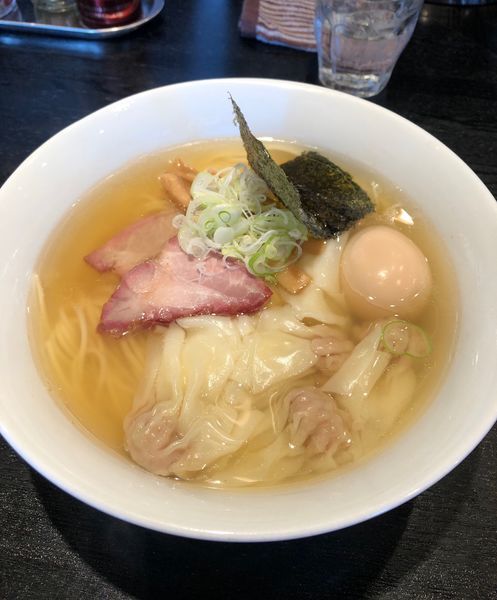 「ワンタンメン(塩)¥880＆味玉¥120」@支那ソバ 小むろの写真