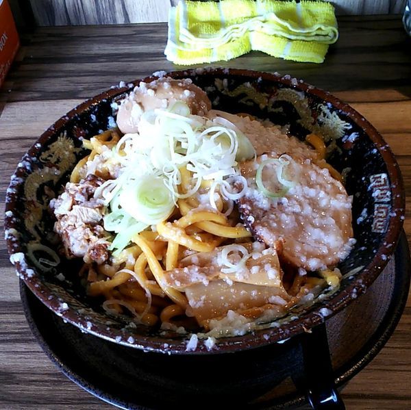 「爆盛油脂麺 (麺量300g)」@らーめん 平太周 味庵 西大島店の写真