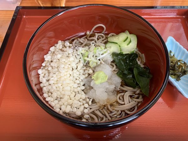 「冷やしたぬきそば 480円」@富久屋の写真