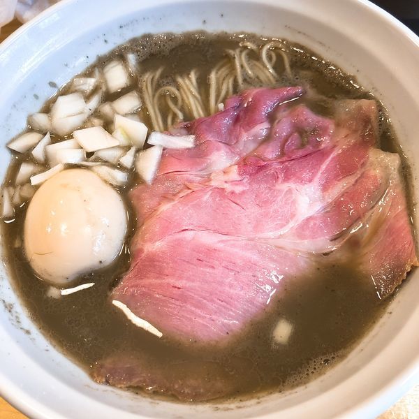 「味玉煮干しらーめん ¥880」@煮干らーめん 紫乱の写真