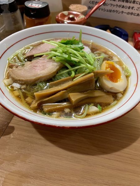 「冷やし煮干しそば」@谷島屋の写真