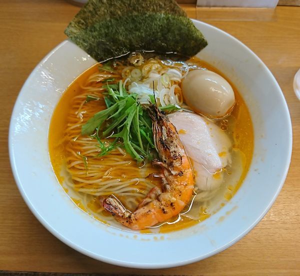 「海老塩そば(880円)」@麺処ろくめいの写真