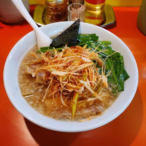 「ニラ入りネギラーメン」@本格的豚骨そば まりぼの写真