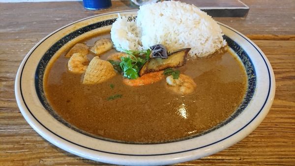 「タイカレー（シーフード）　９７２円」@Cuffy coffee&curryの写真